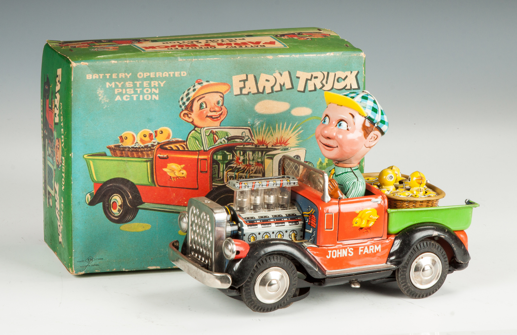 Appraisal: Vintage Japan Toy Battery Operated Farm Truck