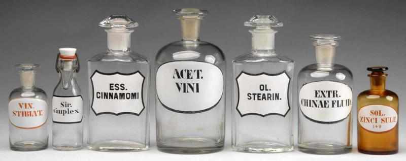 Appraisal: Lot of German Druggist Shop Bottles Description Circa to Six