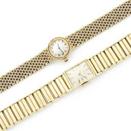 Appraisal: Two Gold Wristwatches Estimate -