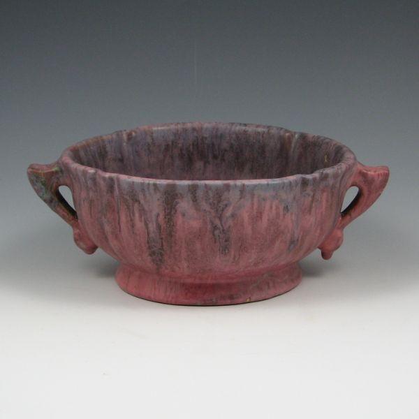 Appraisal: Roseville Carnelian II - handled bowl Marked in red crayon