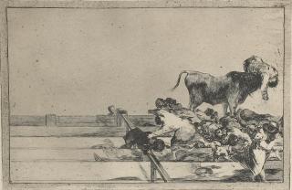 Appraisal: Francisco Goya Spain Dreadful Events in the Front Rows of