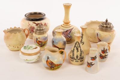 Appraisal: A group of Locke Co Worcester vases jugs etc including