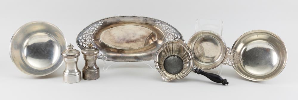 Appraisal: SIX PIECES OF STERLING SILVER TABLEWARE TH CENTURY APPROX TOTAL