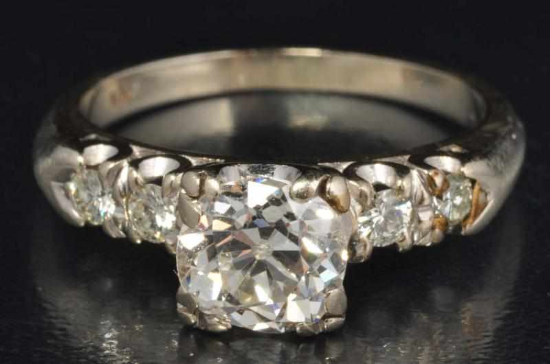 Appraisal: K W Gold Diamond Ring Description Diamonds ct round brilliant