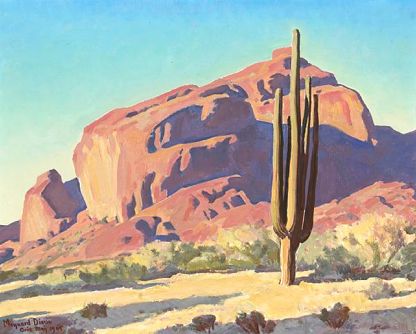 Appraisal: n a Maynard Dixon - Red Rocks and Cactus No