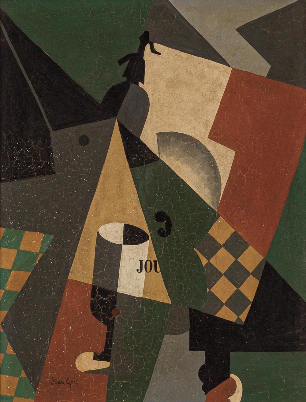 Appraisal: SCHOOL OF JUAN GRIS French th Century Untitled oil on