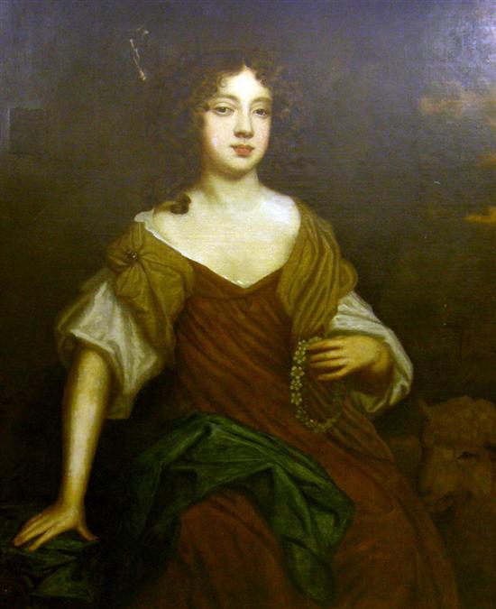 Appraisal: Follower of Sir Peter Lely portrait of Abigail Cotton nee