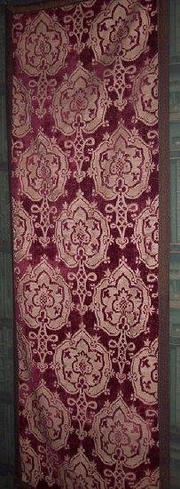 Appraisal: A th Century wall hanging possibly Spanish crimson ground with