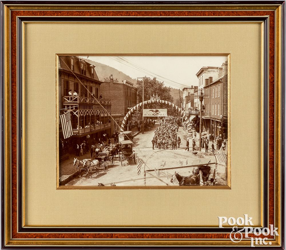 Appraisal: Photograph of a military parade in Harpers Ferry Photograph of