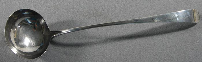 Appraisal: Georgian silver ladle London makers mark GG long TO Estimate