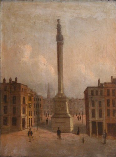 Appraisal: Artist th Century Landscape School Title French Cityscape with Monument