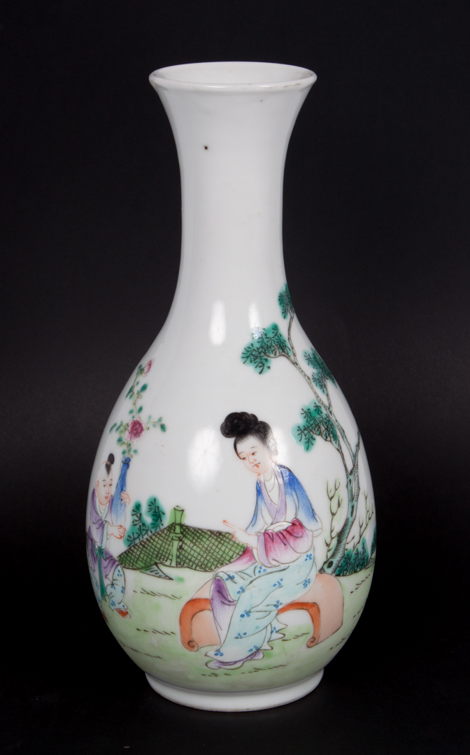 Appraisal: Chinese Famille Rose porcelain vase possibly Republic period figures in