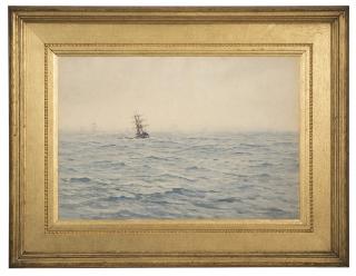 Appraisal: William Ayerst Ingram ''The Mouth of the North River'' ships