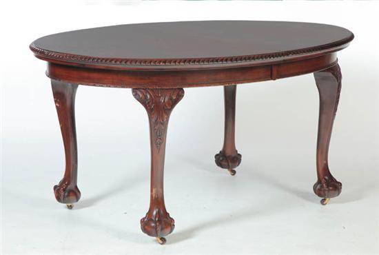 Appraisal: CHIPPENDALE-STYLE DINING TABLE Probably England late th-early th mahogany Oval