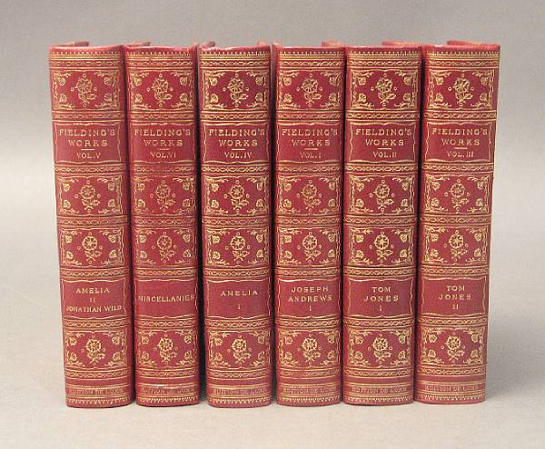 Appraisal: BINDINGS The Works of Tobias Smollet volumes together with The