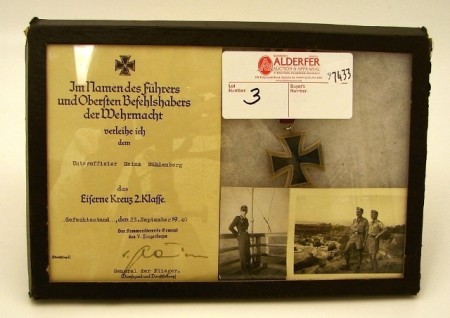 Appraisal: Lot consists of a grouping of the following German WWII