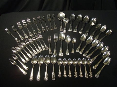 Appraisal: PARTIAL FLATWARE SERVICE Assembled dates and sets cast in the