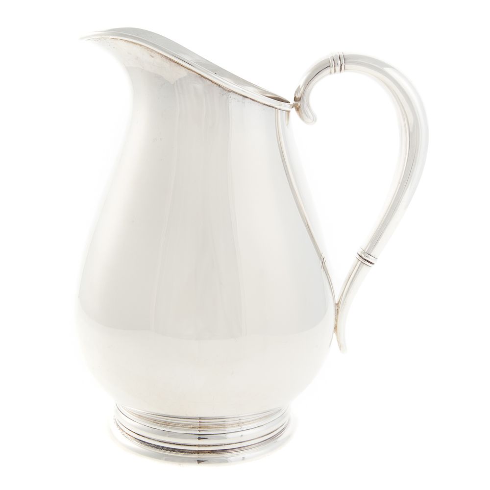 Appraisal: International Sterling Royal Danish Pitcher Simple elegant form on a