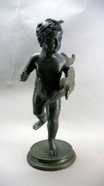 Appraisal: A th century bronze fountain modeled as a figure of