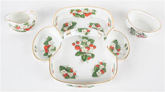 Appraisal: Sale Lot A Set of Three Bone China Serving Dishes