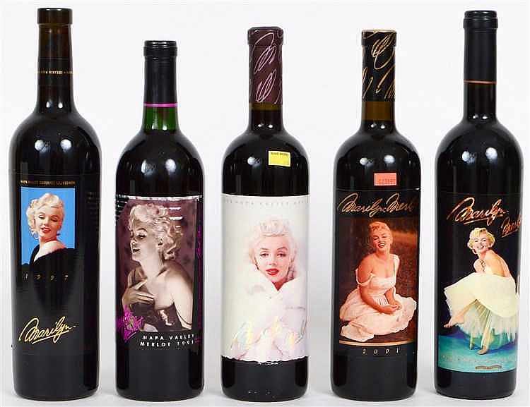 Appraisal: FOUR BOTTLES OF MARILYN MERLOT A MARILYN CABERNETComprising the years