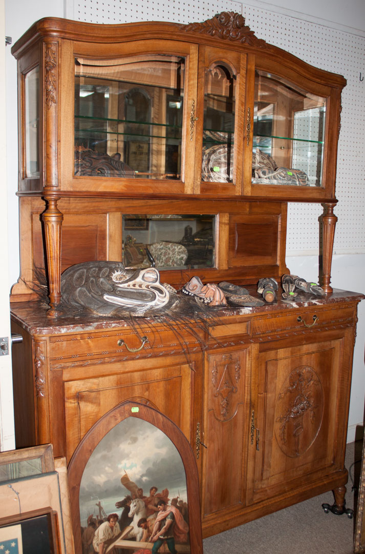 Appraisal: Belgian walnut buffet