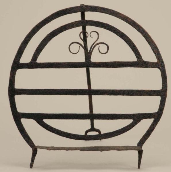 Appraisal: Scottish Wrought Iron Broiler Description th Century Condition is poor