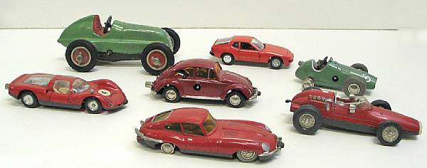 Appraisal: Schuco Grouping Lot of rd scale wind-up diecast German racers