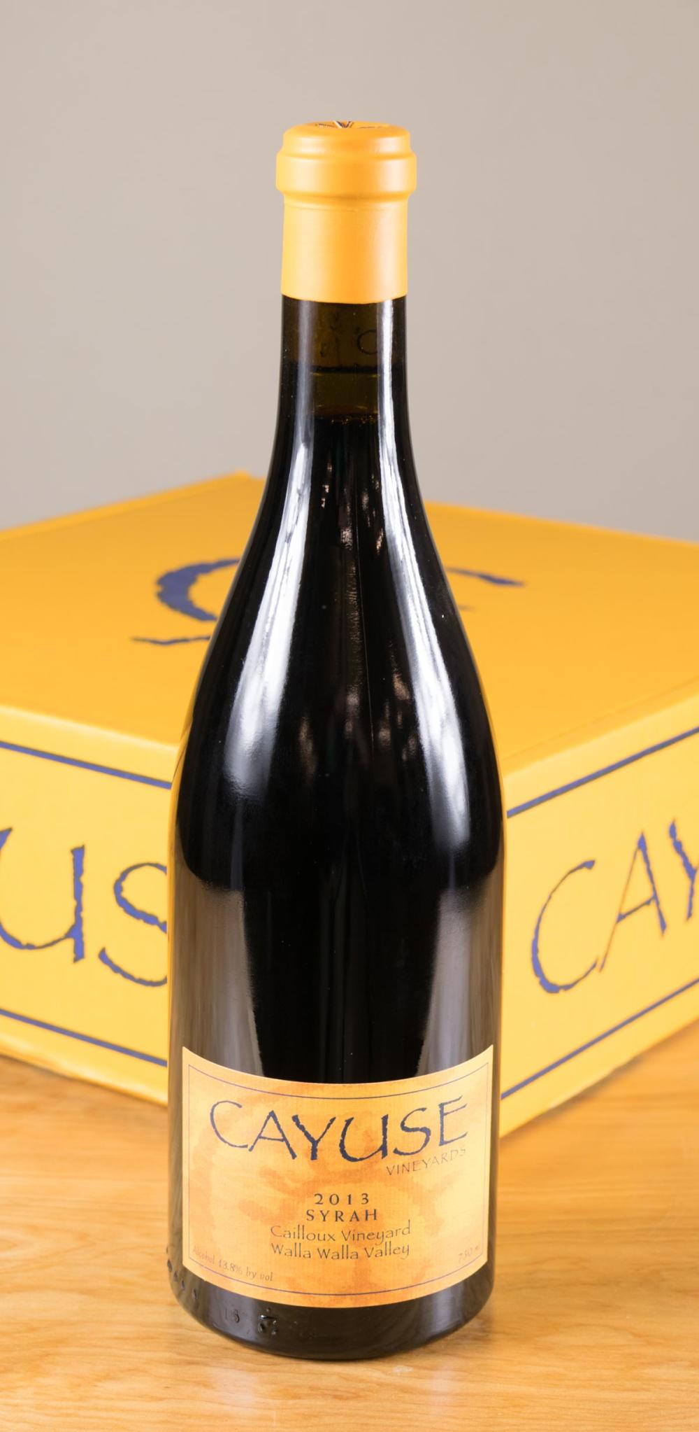 Appraisal: THREE BOTTLES OF VINTAGE CAYUSE VINEYARDS SYRAH WINE Cailloux Vineyard