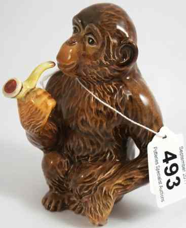 Appraisal: Beswick Model of a Seated Monkey smoking a Pipe