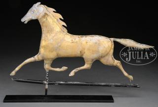 Appraisal: RUNNING HORSE FULL BODY COPPER WEATHERVANE Late th century Boston