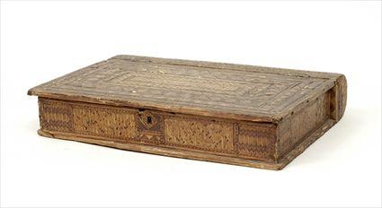 Appraisal: Continental Strawwork Work Box x x in Provenance The Collection