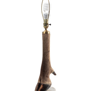 Appraisal: A Taxidermy Deer Leg Table Lamp th Century Height overall