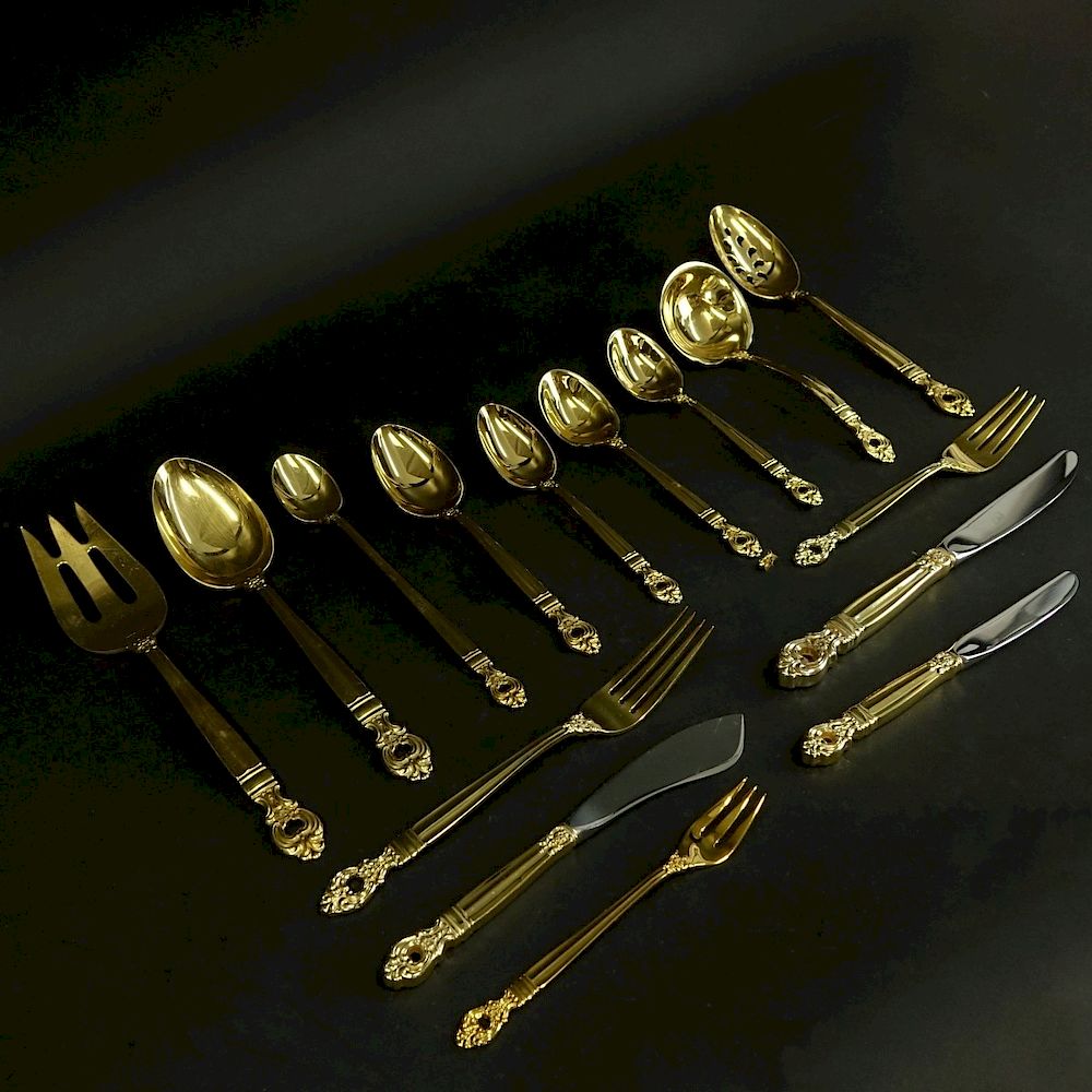 Appraisal: Towle Monte Cristo Flatware One Hundred Twelve Pieces Towle Monte