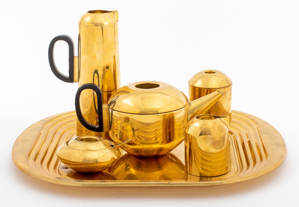 Appraisal: TOM DIXON ECLECTIC ART DECO STYLE TEA SET PCS Tom