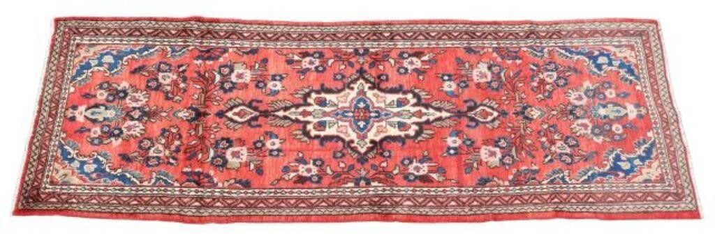 Appraisal: Hand-tied Persian Sarouk runner Iran approx ' l ' w