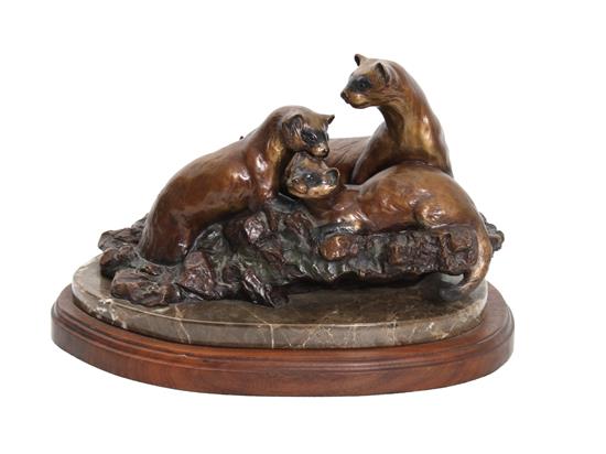 Appraisal: Sale Lot T Malec Barnett American th Century Untitled bronze