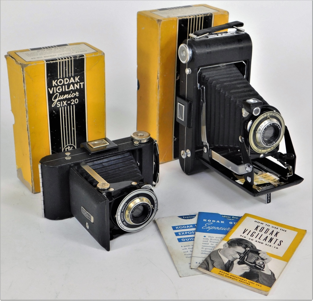 Appraisal: LOT OF KODAK VIGILANT CAMERAS IN BOXES Lot of Kodak