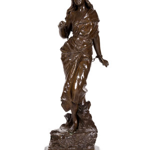 Appraisal: Emmanuel Villanis French - Prise de Corsaire bronze signed E