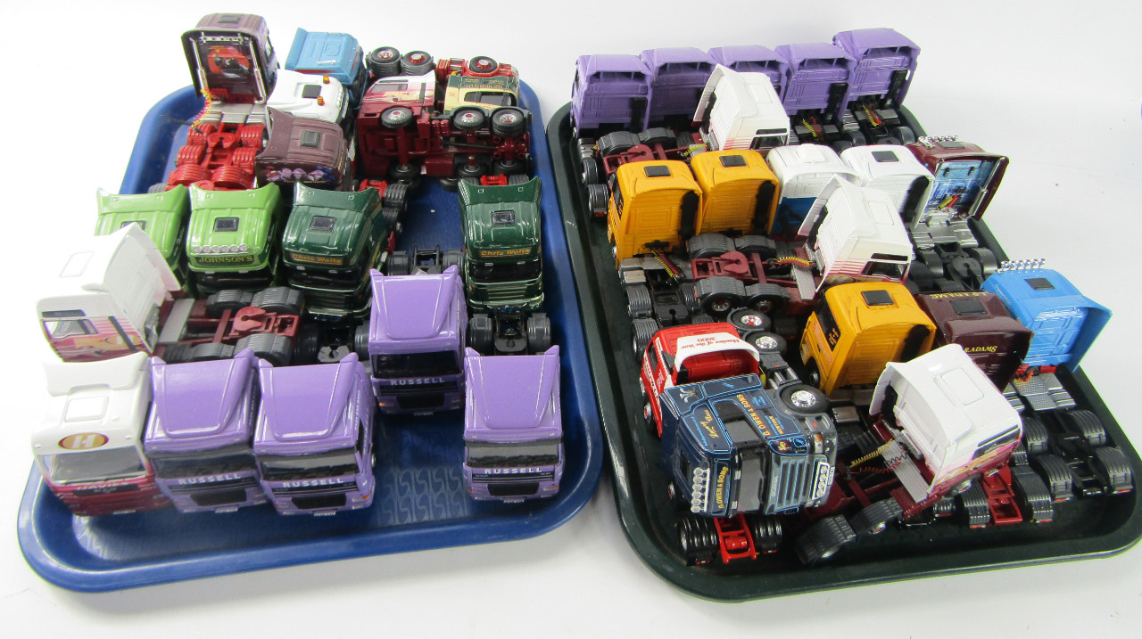 Appraisal: Corgi die cast lorry cabs no chassis various hauliers and