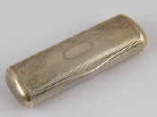 Appraisal: A continental silver loth approx standard engine turned snuff box