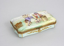 Appraisal: Sevres Style Porcelain Box ca mid- th Century Decorative Sevres