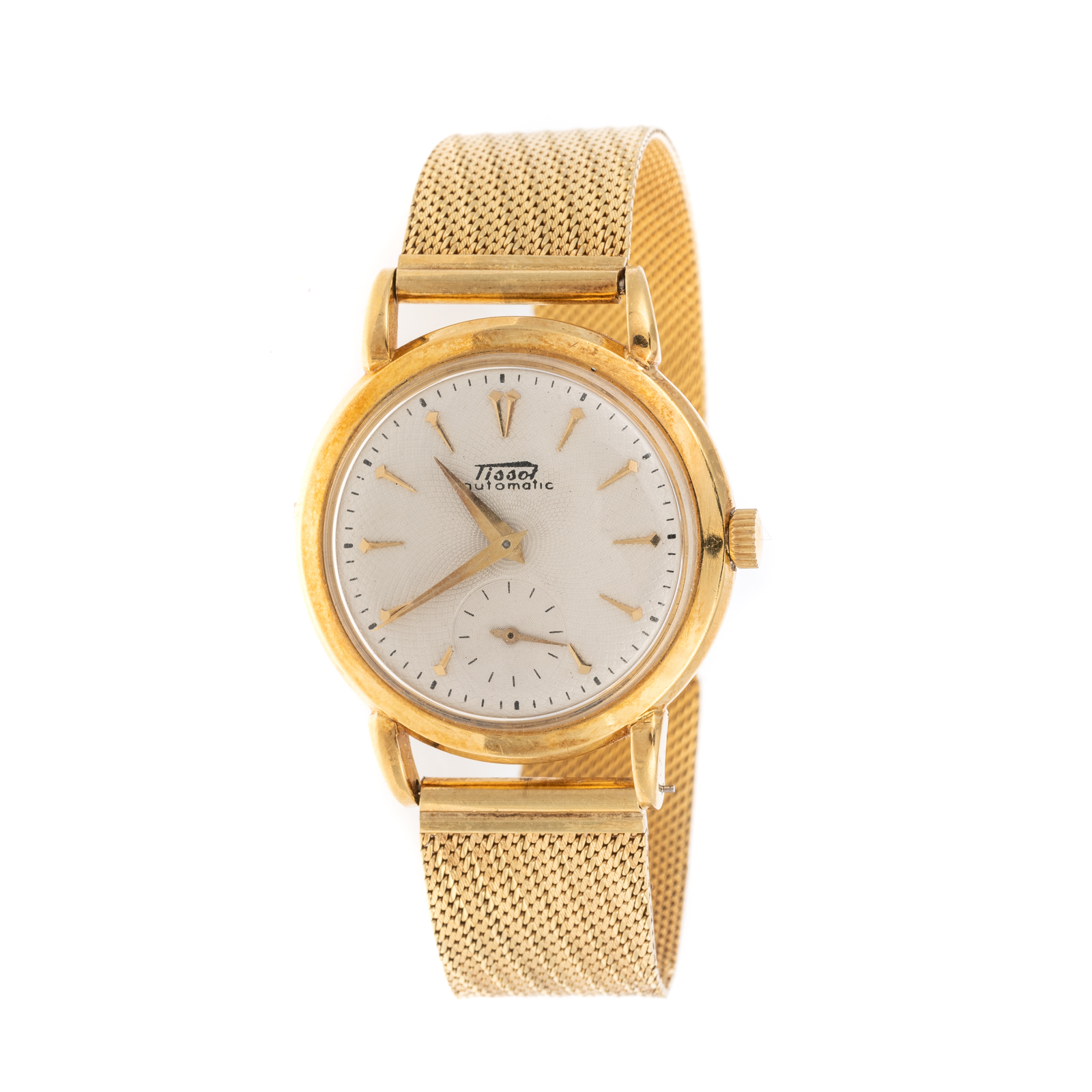 Appraisal: A TISSOT WRIST WATCH BRACELET IN K K yellow gold