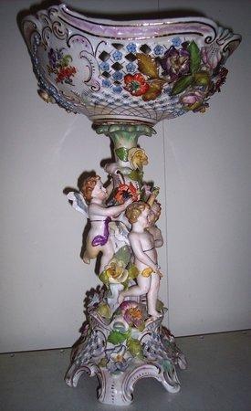 Appraisal: A late th Century Meissen comport the bowl with pierced