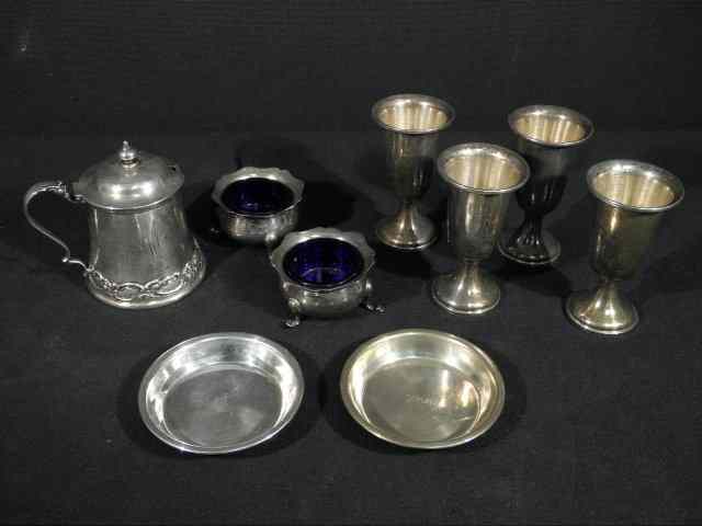 Appraisal: Lot of assorted sterling silver tablewares Includes a pair of