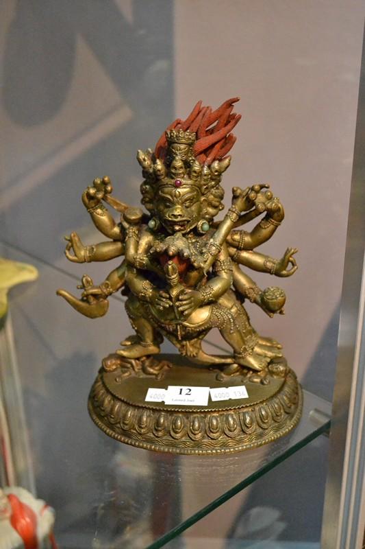 Appraisal: SINO-TIBETAN BRONZE DEITY FIGURE