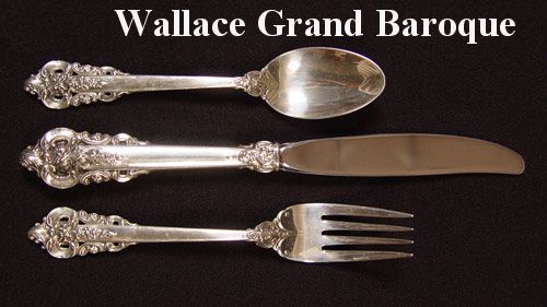 Appraisal: PIECE WALLACE GRAND BAROQUE STERLING FLATWARE SERVICE pieces to include