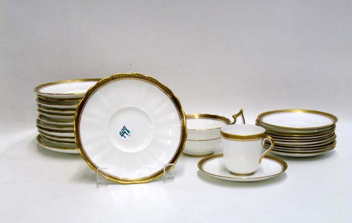 Appraisal: PIECE SET ROYAL CAULDON FINE CHINA pattern comprised of teacups