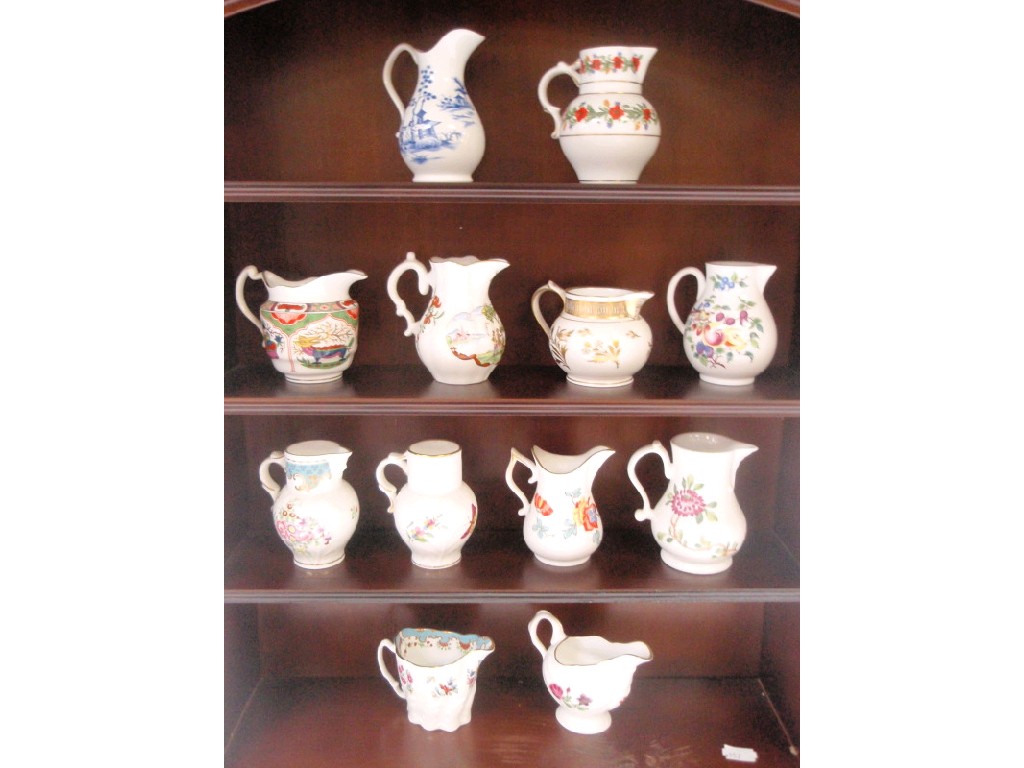 Appraisal: A set of Royal Worcester reproduction creamers in a modern