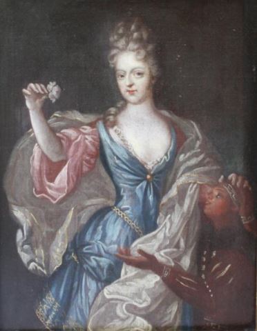 Appraisal: th C Oil on Canvas Mademoiselle De Blois Unsigned in